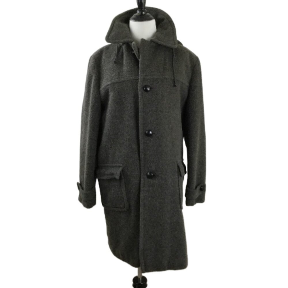 Loden King Wool Hooded Coat 36